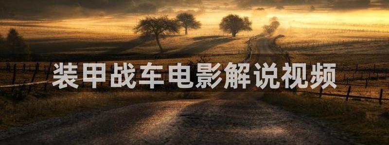 秋霞在线观看撸丝片：装甲战车电影解说视频